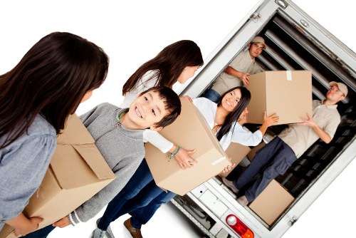 House removal team preparing a move in Sands End