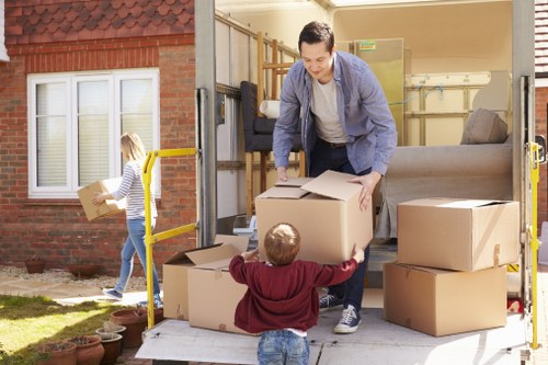 Removal van handling access and parking challenges in Sands End