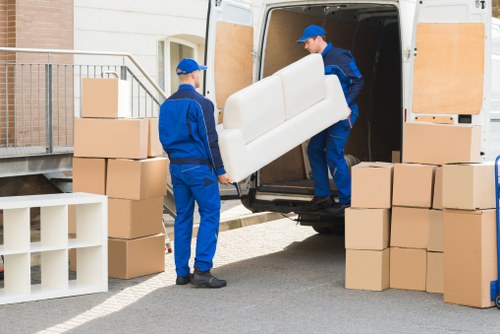 Local removals staff handling a flat move in Sands End