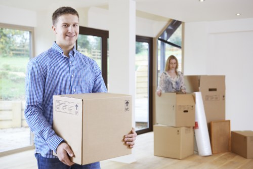 Local removals vehicle serving Sands End flats and homes